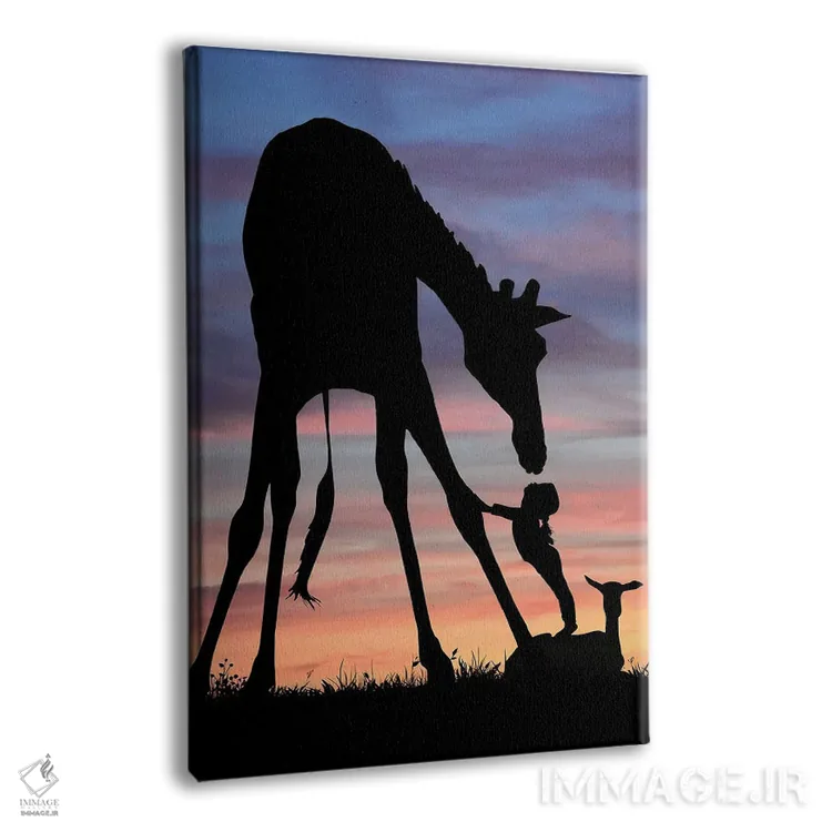 تابلو زرافه اثر عبدالله ایویندار - نمای پرسپکتیو محصول