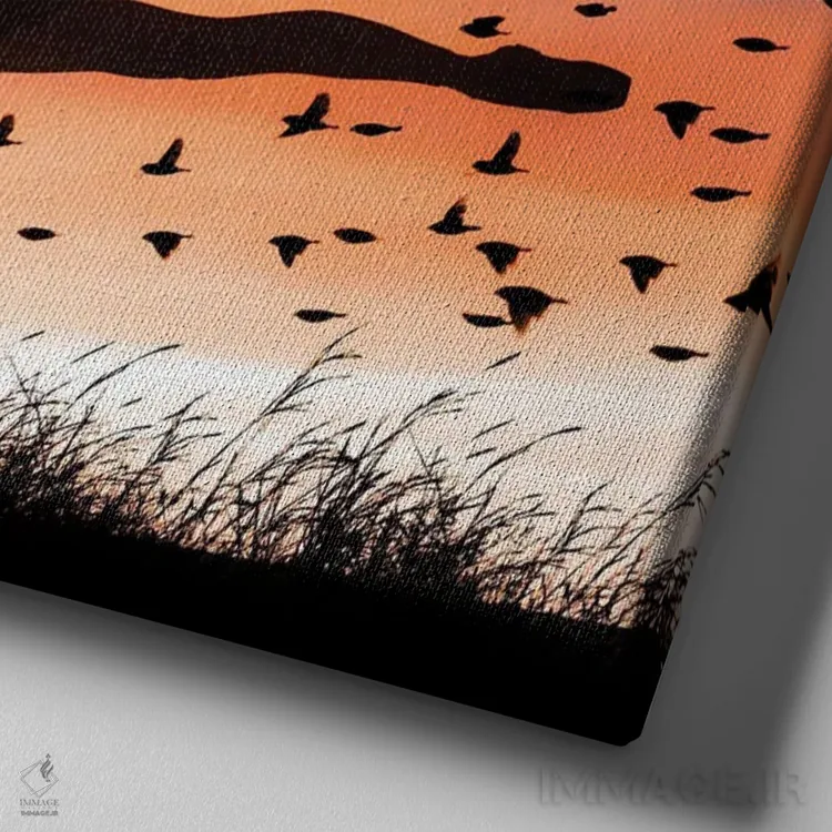 تابلو رقاص باله اثر عبدالله ایویندار - نمای نزدیک بافت بوم