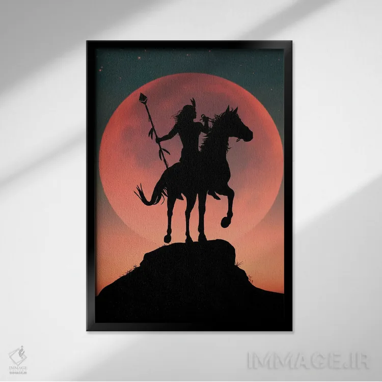 تابلو جاسی (اسم خاص) اثر عبدالله ایویندار - نمای قابدار مشکی