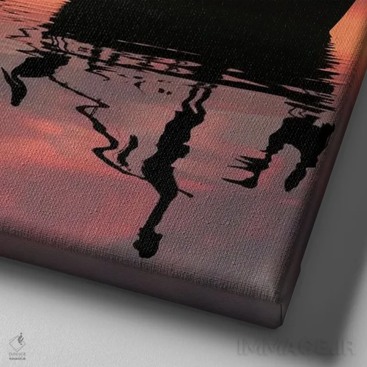 تابلو ماهیگیر اثر عبدالله ایویندار - نمای نزدیک بافت بوم