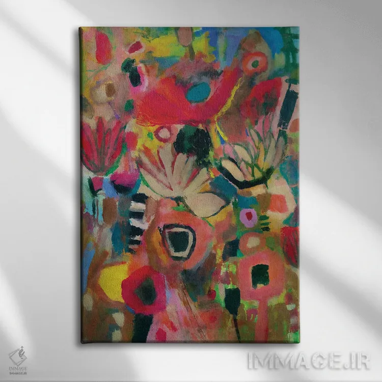 تابلو گلهای وحشی ۱۱ اثر آنجِل استوز - نمای روبهرو روی دیوار