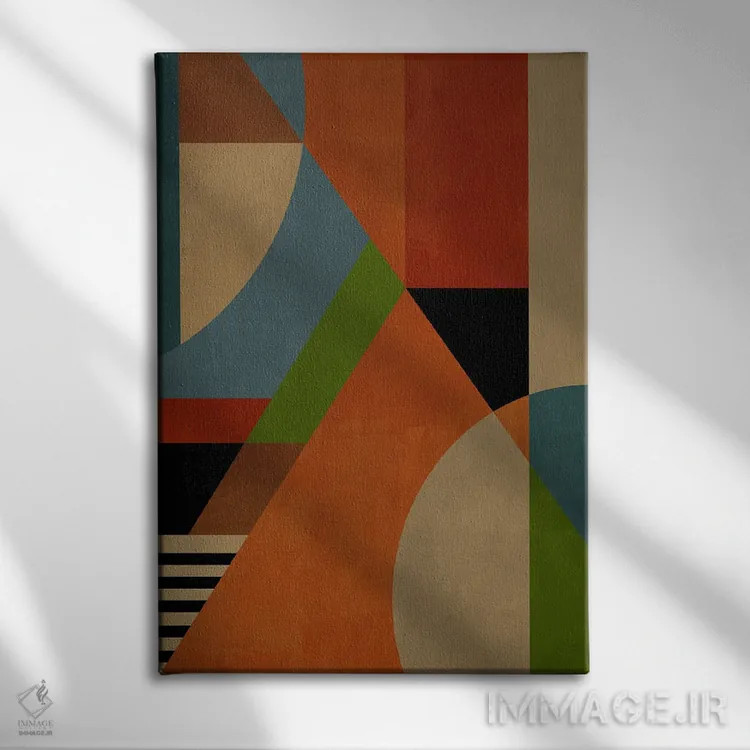 تابلو مفهوم هندسی XLXV اثر آنجِل استوز - نمای روبهرو روی دیوار