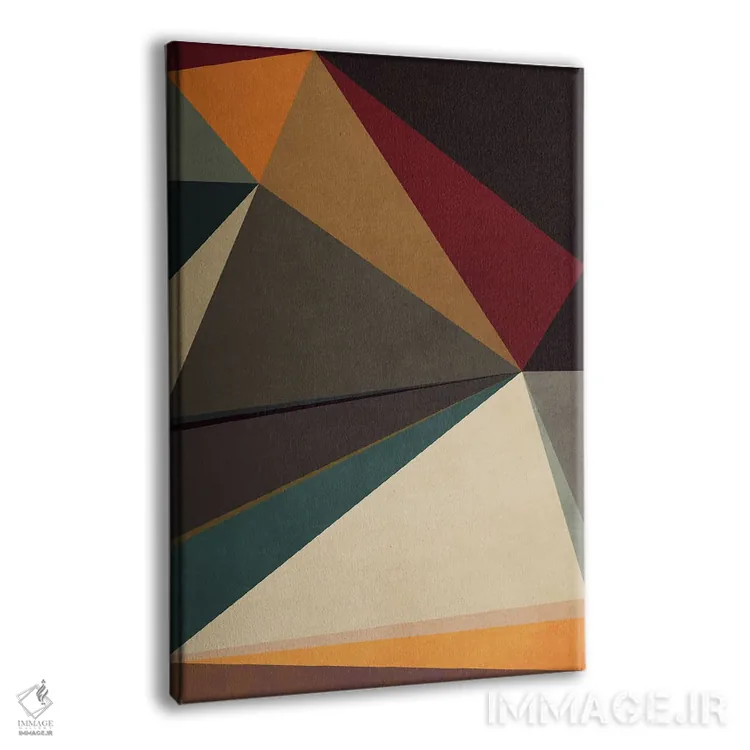 تابلو هندسی با مثلثها XXVI اثر آنجِل استوز - نمای پرسپکتیو محصول