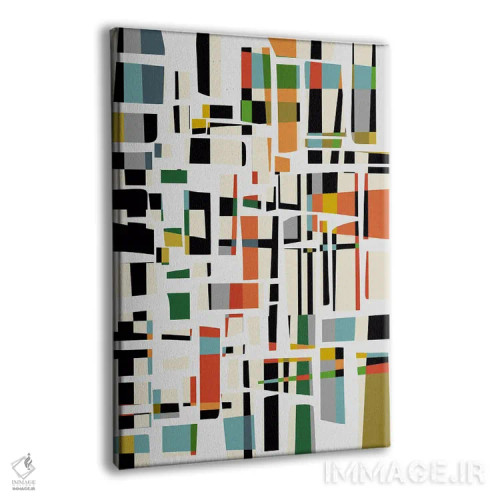 تابلو قطعات رنگی XVIII اثر آنجِل استوز - نمای پرسپکتیو محصول