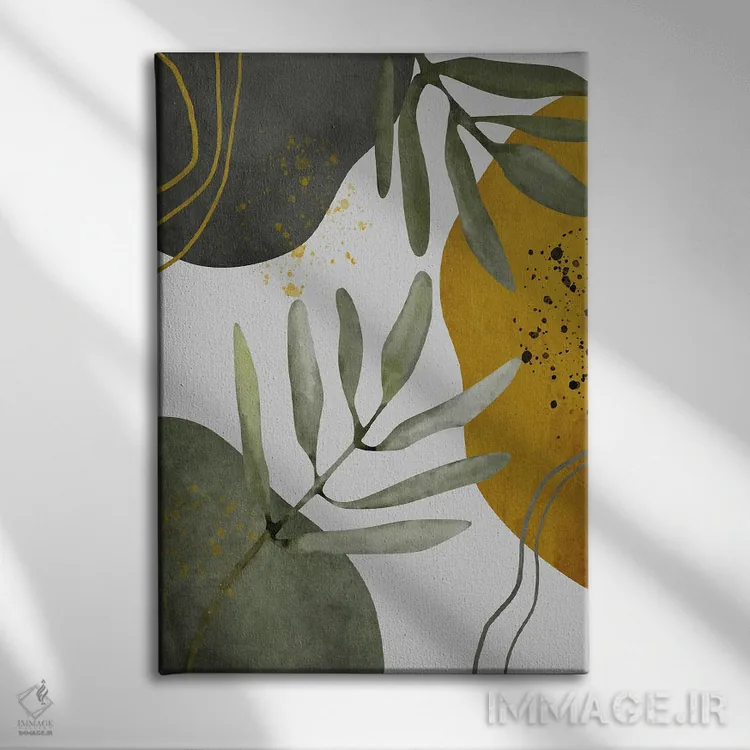 تابلو منظره گرمسیری مینیمال III اثر آنجِل استوز - نمای روبهرو روی دیوار