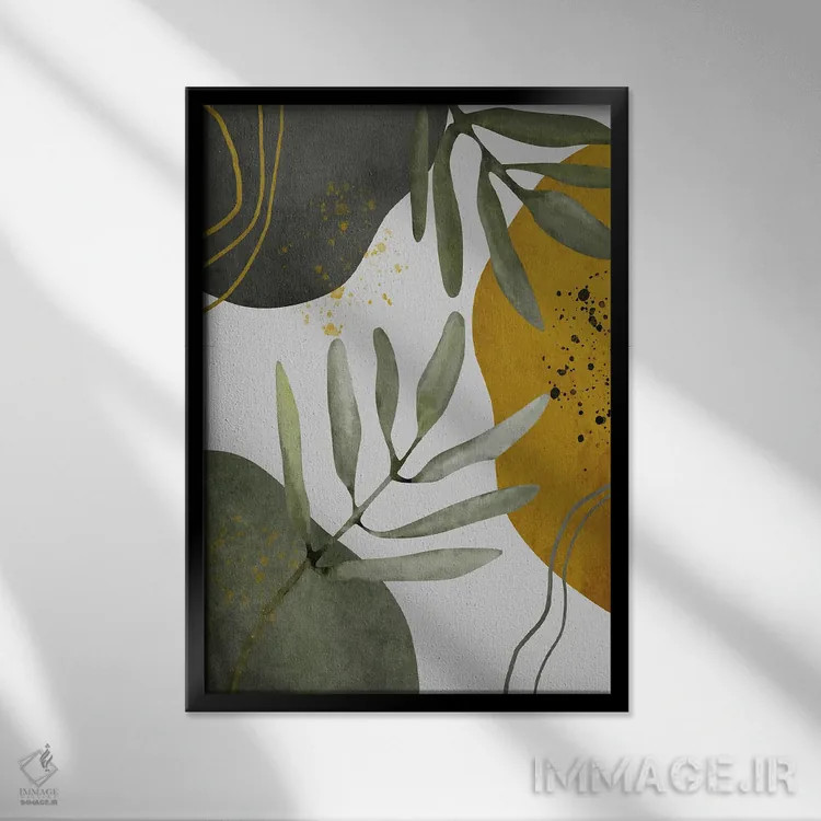 تابلو منظره گرمسیری مینیمال III اثر آنجِل استوز - نمای قابدار مشکی