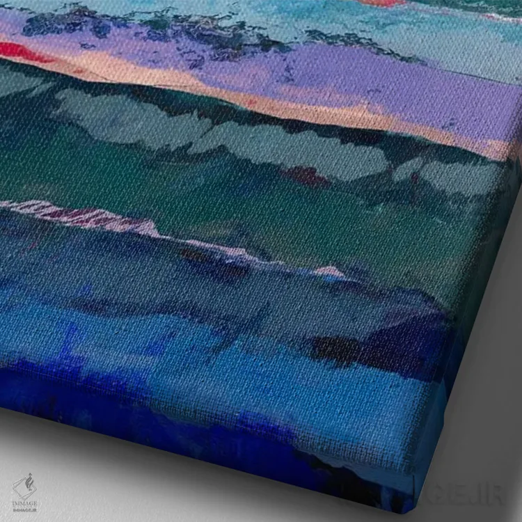 تابلو گرباورها روستایی اثر آنجِل استوز - نمای نزدیک بافت بوم