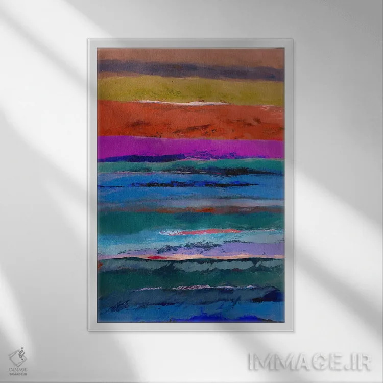 تابلو گرباورها روستایی اثر آنجِل استوز - نمای قابدار سفید