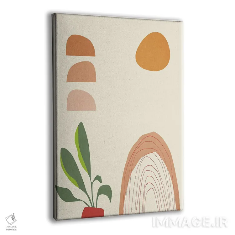 تابلو گیاهان گلدانی در سحرگاه اثر آنجِل استوز - نمای پرسپکتیو محصول