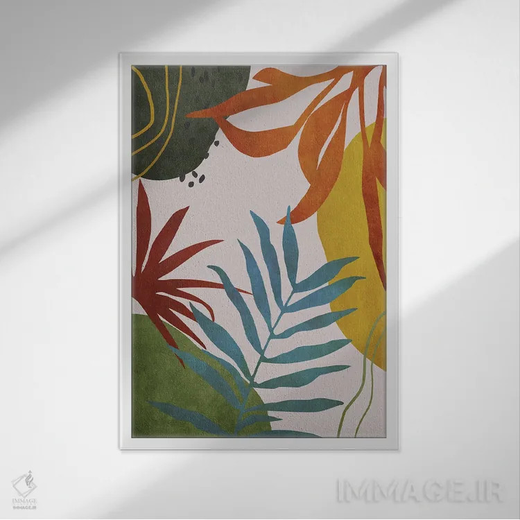 تابلو منظره گرمسیری مینیمال IV اثر آنجِل استوز - نمای قابدار سفید