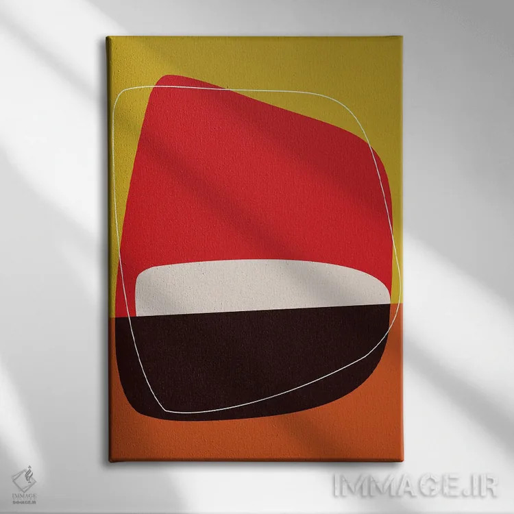 تابلو غروب سرخ اثر آنجِل استوز - نمای روبهرو روی دیوار