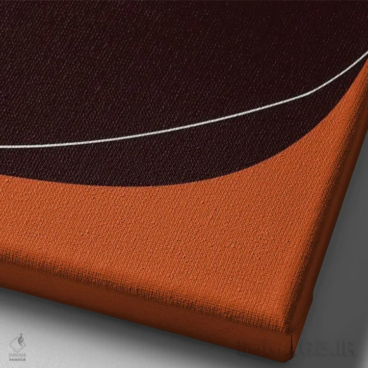 تابلو غروب سرخ اثر آنجِل استوز - نمای نزدیک بافت بوم