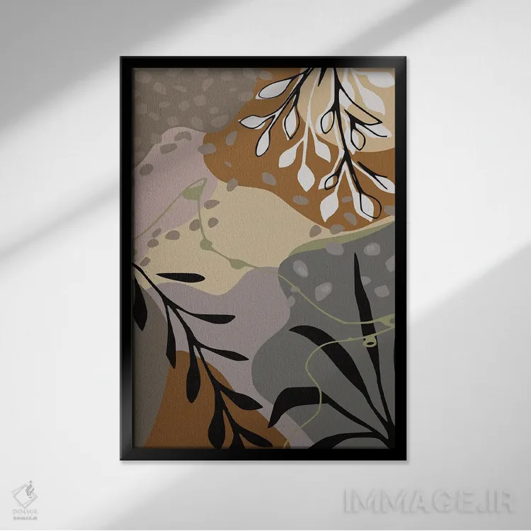 تابلو سایههای تراربور اثر آنجِل استوز - نمای قابدار مشکی