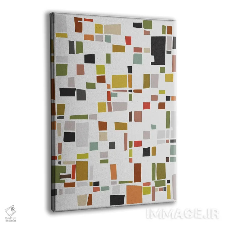 تابلو بازی رنگها و اشکال اثر آنجِل استوز - نمای پرسپکتیو محصول