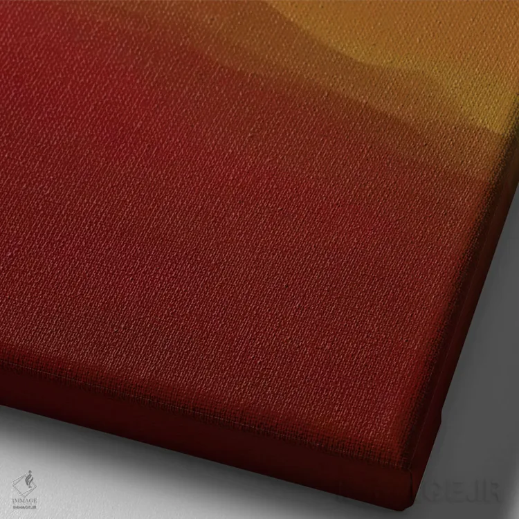 تابلو غروب آرامشبخش اثر آنجِل استوز - نمای نزدیک بافت بوم