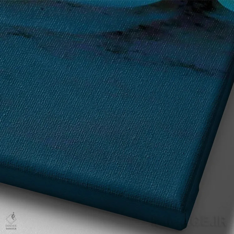 تابلو آسمان سرخ اثر آنجِل استوز - نمای نزدیک بافت بوم