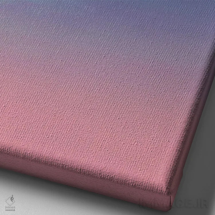 تابلو کوه آبی اثر آنجِل استوز - نمای نزدیک بافت بوم