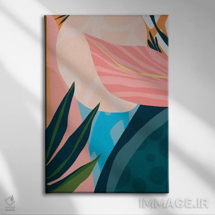 تابلو باغ گرمسیری III اثر آنجِل استوز - نمای روبهرو روی دیوار