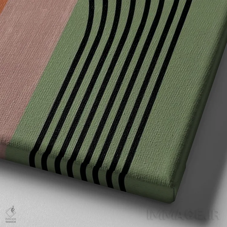 تابلو پاپیونها اثر آنجِل استوز - نمای نزدیک بافت بوم