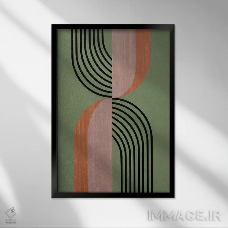 تابلو پاپیونها اثر آنجِل استوز - نمای قابدار مشکی