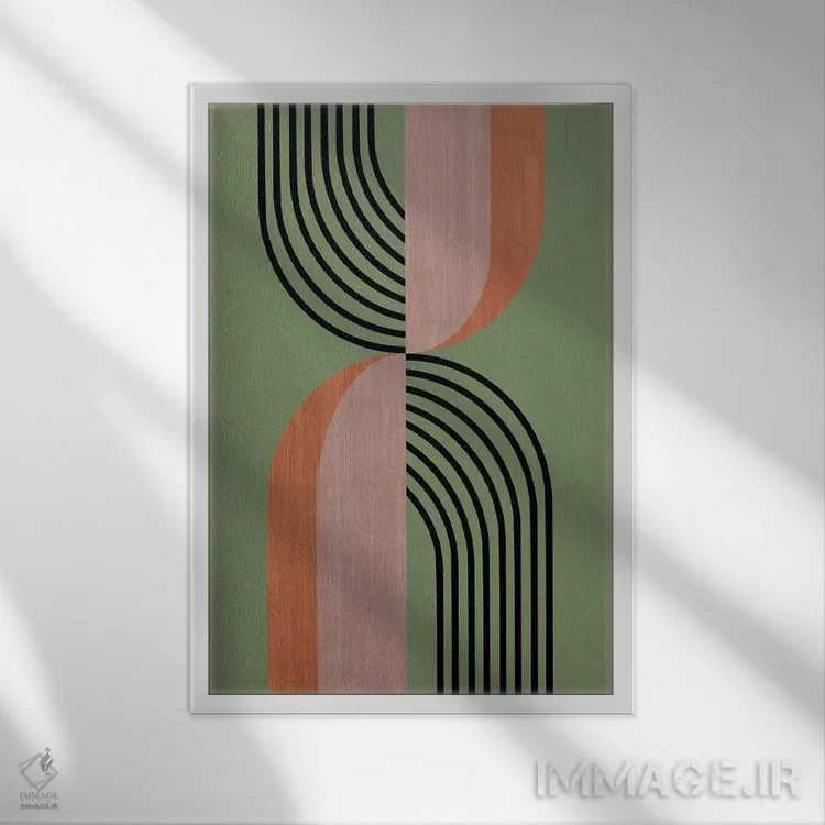 تابلو پاپیونها اثر آنجِل استوز - نمای قابدار سفید