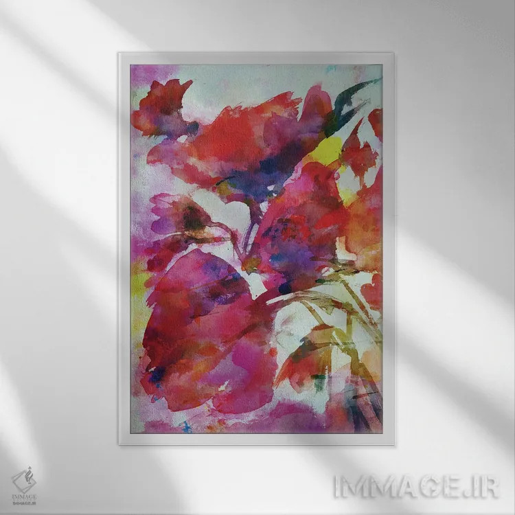 تابلو بهار شماره پنج اثر آنجِل استوز - نمای قابدار سفید