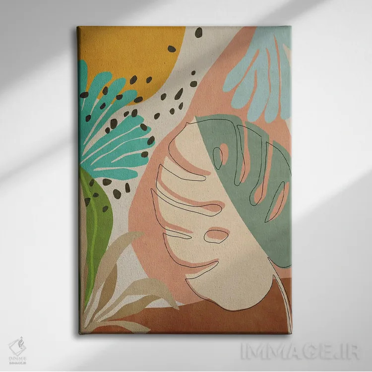 تابلو باغ گرمسیری شماره شش اثر آنجِل استوز - نمای روبهرو روی دیوار