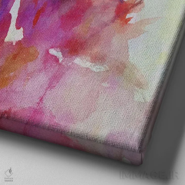 تابلو بهار شماره هفت اثر آنجِل استوز - نمای نزدیک بافت بوم