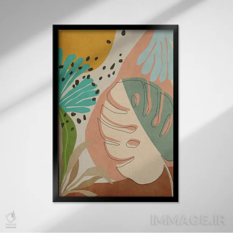 تابلو باغ گرمسیری شماره شش اثر آنجِل استوز - نمای قابدار مشکی