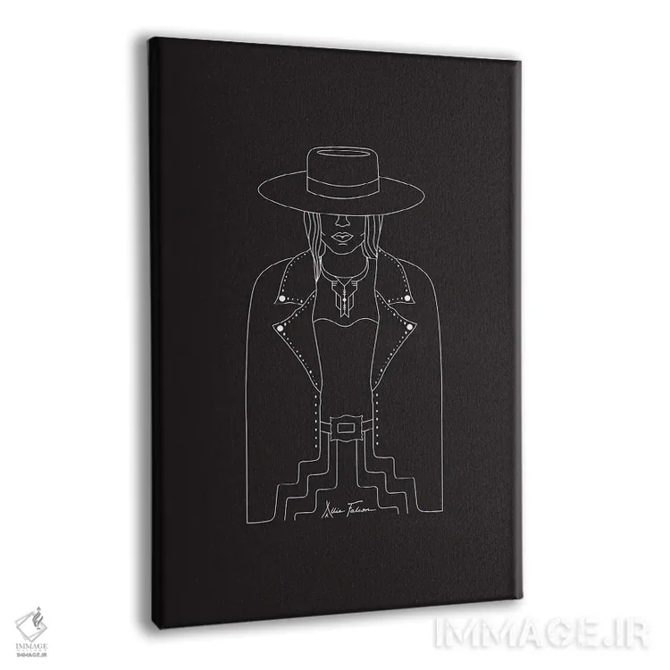 تابلو بانوی قانونشکن اثر آلی فالکن - نمای پرسپکتیو محصول