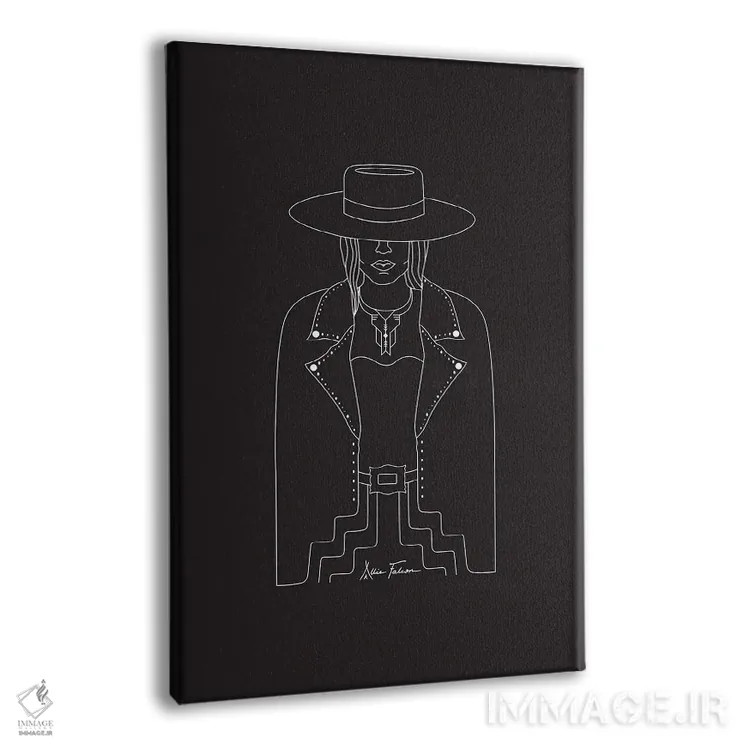 تابلو بانوی قانونشکن اثر آلی فالکن - نمای پرسپکتیو محصول