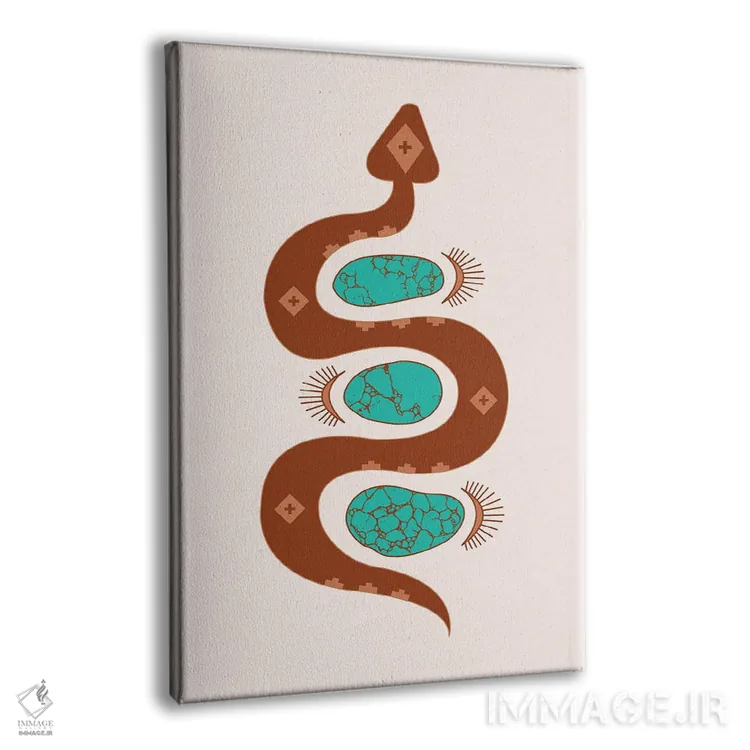 تابلو لغزش جنوبغربی در زنگزده و فیروزهای اثر آلی فالکن - نمای پرسپکتیو محصول