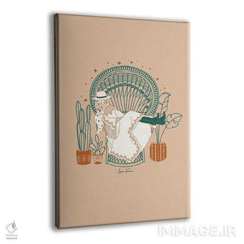 تابلو بوهمی تگزاس اثر آلی فالکن - نمای پرسپکتیو محصول