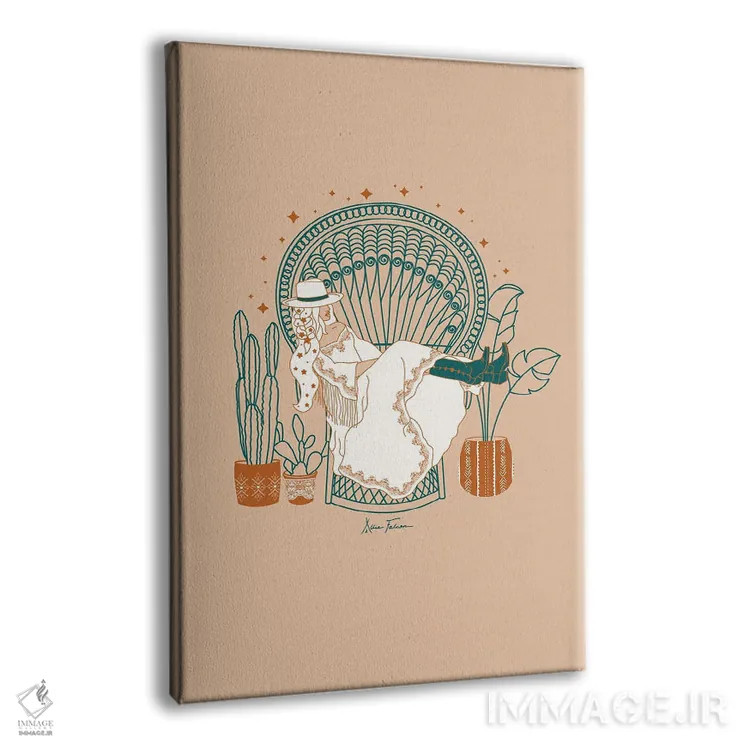 تابلو بوهمی تگزاس اثر آلی فالکن - نمای پرسپکتیو محصول