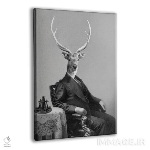 تابلو گوزن بزرگ اثر انیمال فَنسی - نمای پرسپکتیو محصول