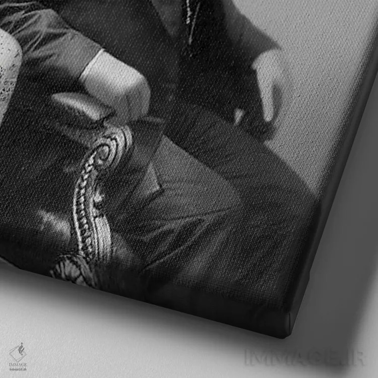 تابلو گوزن بزرگ اثر انیمال فَنسی - نمای نزدیک بافت بوم