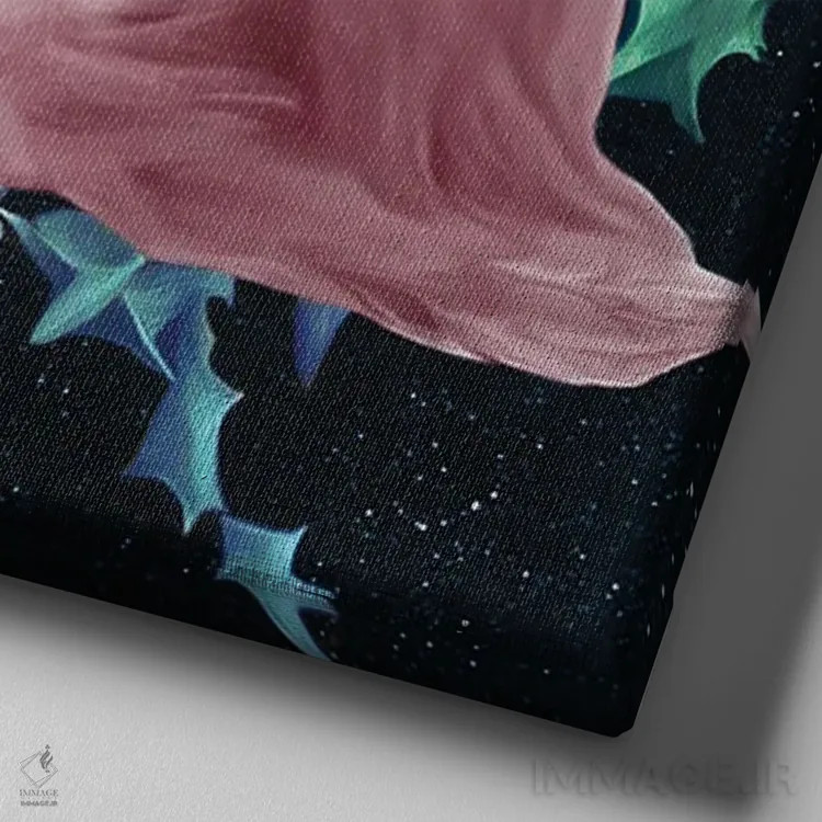 تابلو آرورا (اسم خاص؛ سپیده دم یا نام) اثر انیمال فَنسی - نمای نزدیک بافت بوم