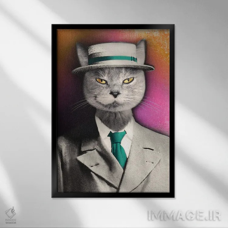 تابلو بیلی کوچک (بازی با نام Billy the Kid) اثر انیمال فَنسی - نمای قابدار مشکی