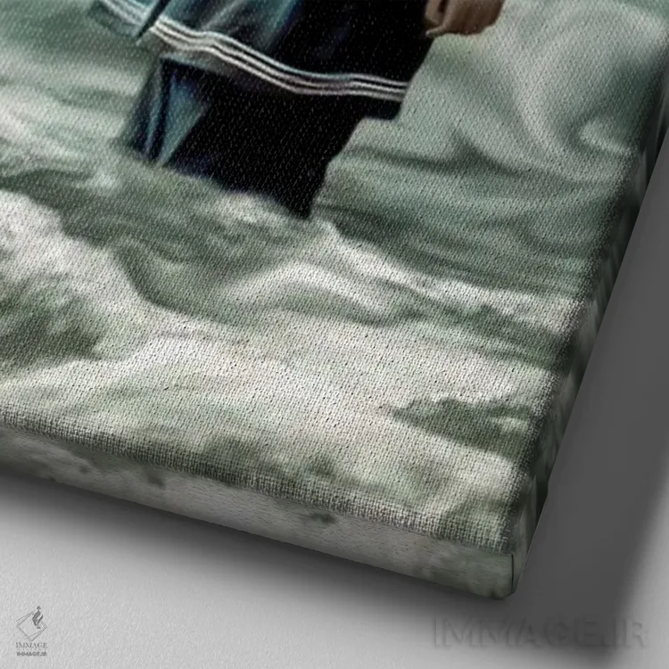 تابلو برندی (اسم خاص) اثر انیمال فَنسی - نمای نزدیک بافت بوم