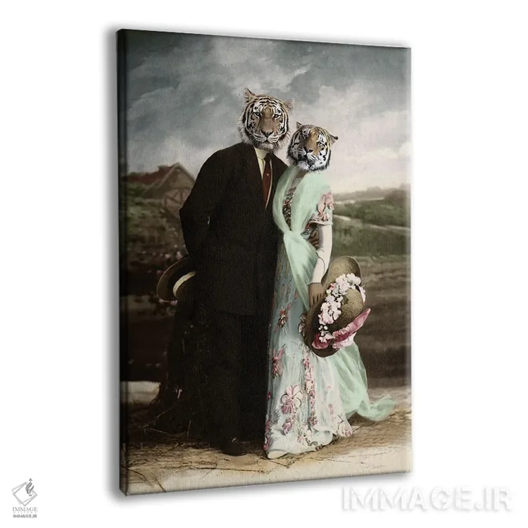 تابلو برت و لونی (نام زوج مشهور) اثر انیمال فَنسی - نمای پرسپکتیو محصول