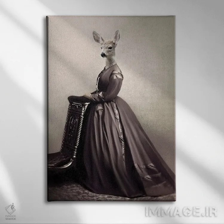 تابلو شارلوت اثر انیمال فَنسی - نمای روبهرو روی دیوار