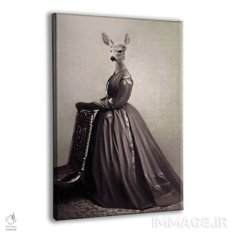 تابلو شارلوت اثر انیمال فَنسی - نمای پرسپکتیو محصول