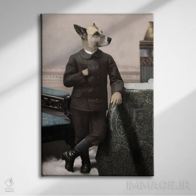 تابلو دوک اثر انیمال فَنسی - نمای روبهرو روی دیوار