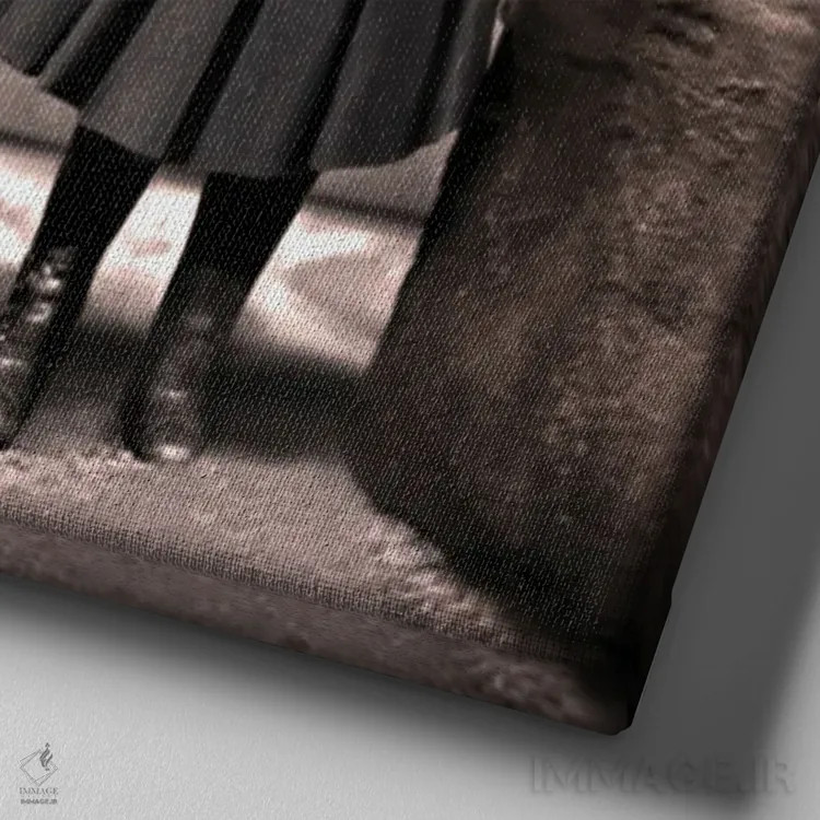 تابلو اِلوِی اثر انیمال فَنسی - نمای نزدیک بافت بوم