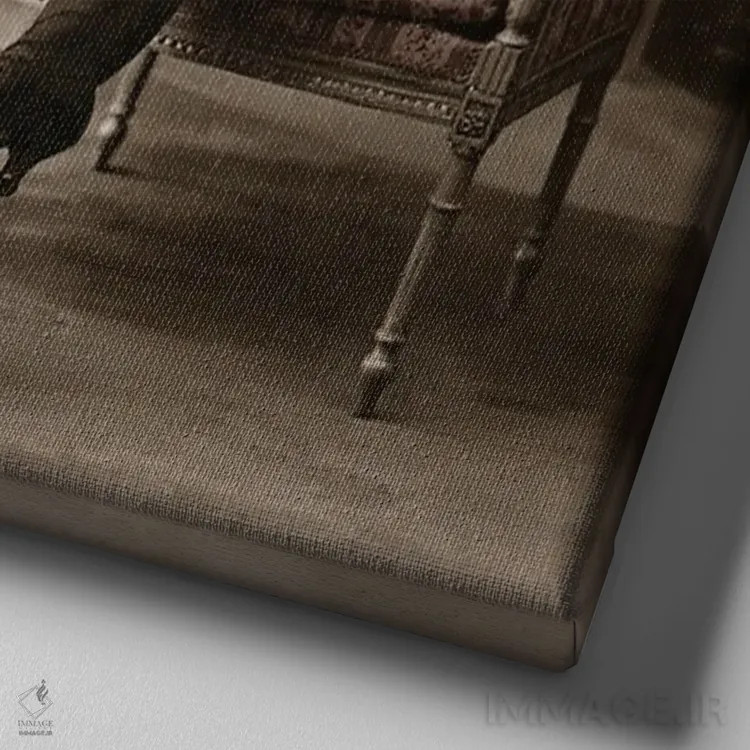 تابلو دمی اثر انیمال فَنسی - نمای نزدیک بافت بوم