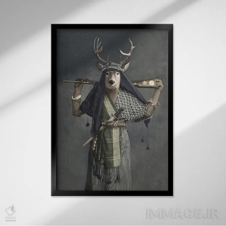 تابلو الیت اثر انیمال فَنسی - نمای قابدار مشکی