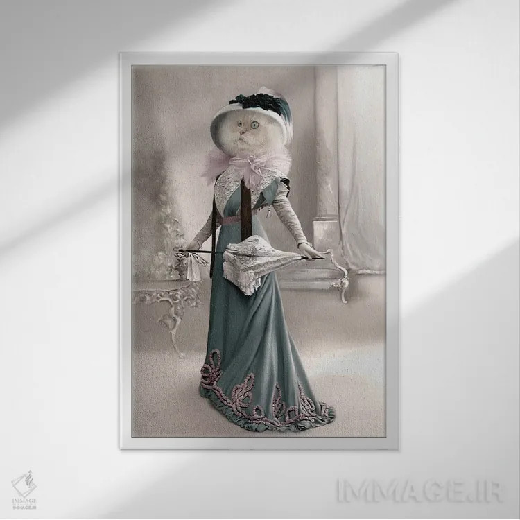 تابلو الیزابت اثر انیمال فَنسی - نمای قابدار سفید