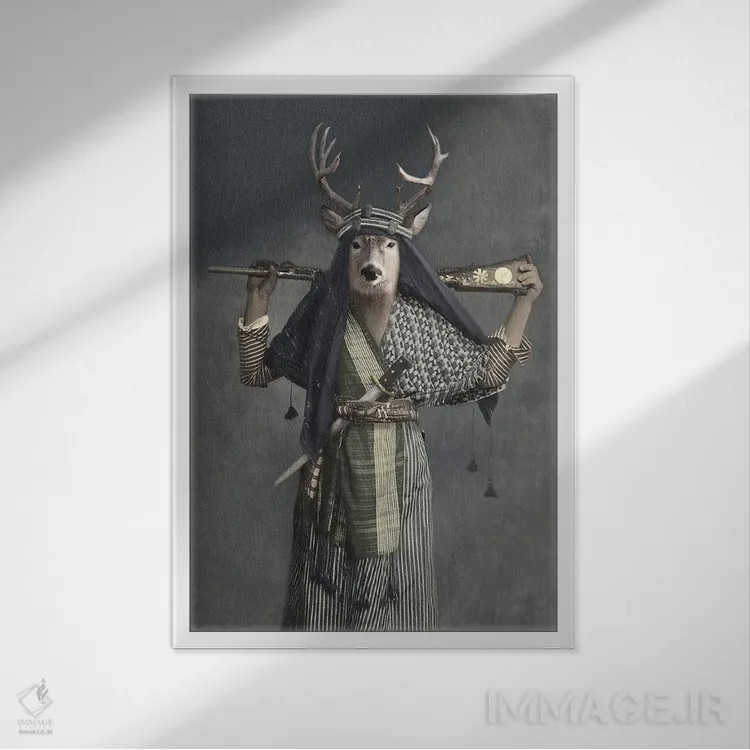 تابلو الیت اثر انیمال فَنسی - نمای قابدار سفید