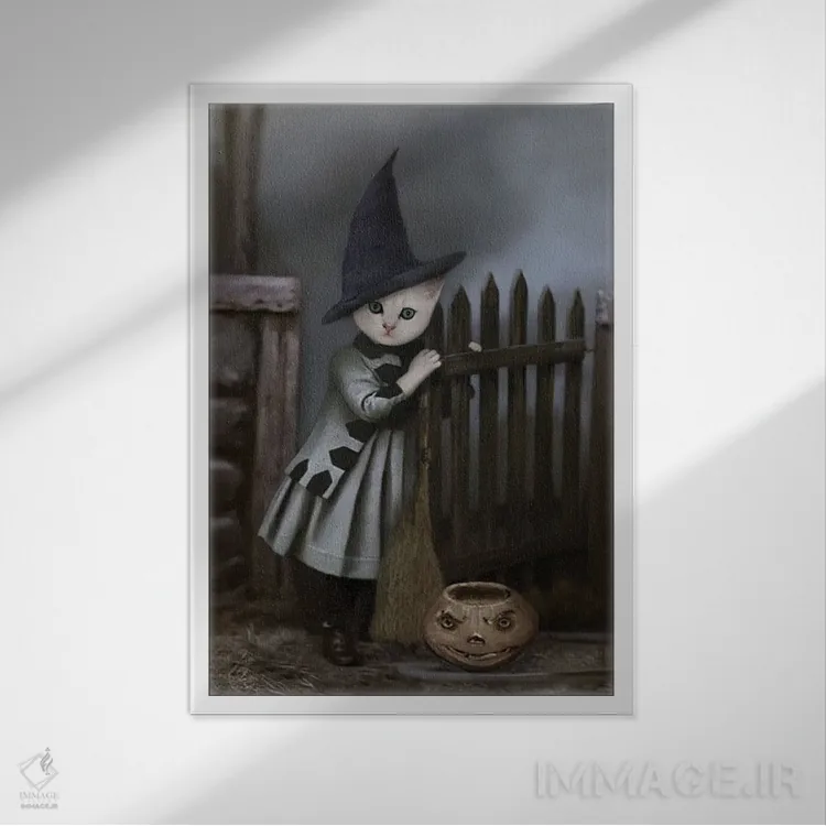 تابلو گلایندا اثر انیمال فَنسی - نمای قابدار سفید