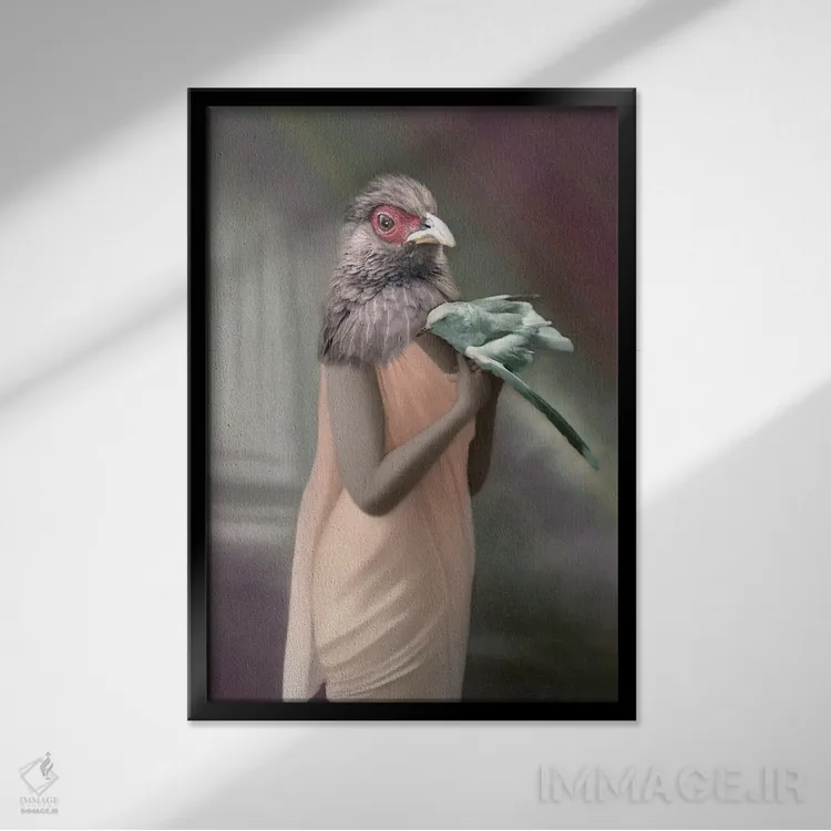 تابلو هِنِیفِر اثر انیمال فَنسی - نمای قابدار مشکی